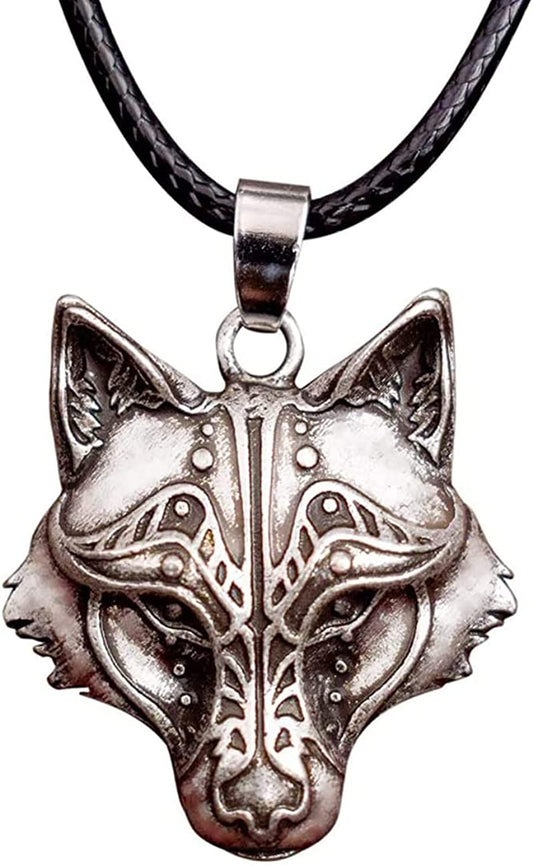 Detailed Wolf Necklace